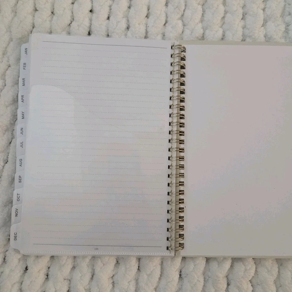 2026 Planner, Weekly and Monthly Calendar Academic Planner Cream Color